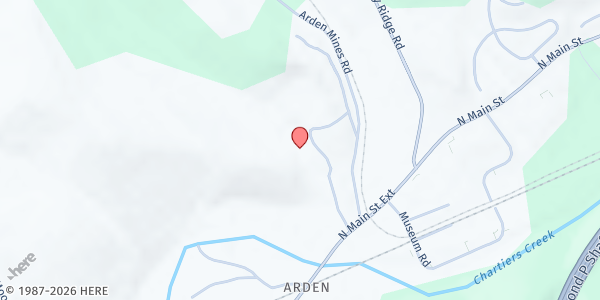 Map showing Pittsburgh Food Bank Distribution - Washington County at 2151 N. Main St., Washington, PA