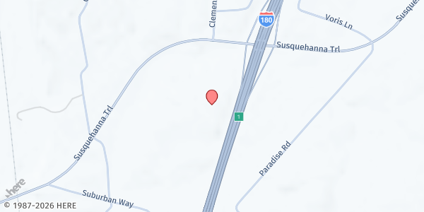 Map showing Revival Tabernacle at 960 Susquehanna Trail, Watsontown, PA