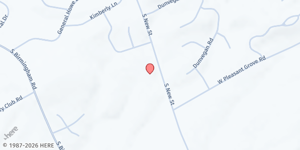 Map showing Church of the Loving Shepherd at 1066 S. New St., West Chester, PA