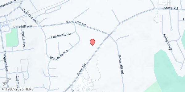 Map showing The Bridge Food Pantry - Avon Grove Church at 240 State Rd., West Grove, PA