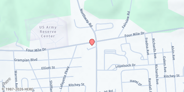 Map showing Loyalsock Northway Community Church at 1680 4 Mile Dr, Williamsport, PA