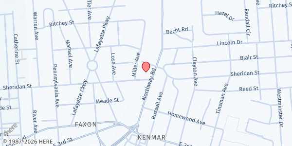 Map showing Saint Ann Catholic Church at 1305 Northway Rd., Williamsport, PA