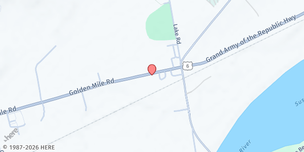 Map showing Towanda Area Christian Outreach at 1876 Golden Mile Rd, Wysox, PA