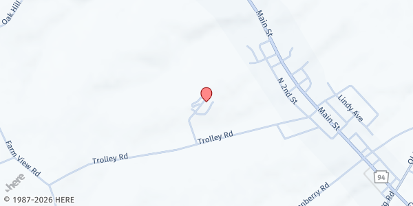 Map showing York Springs Global Methodist Church at 840 Trolley Rd., York Springs, PA