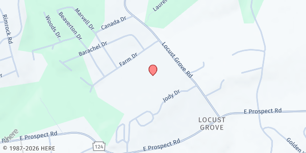 Map showing Abundant Life Center at 3920 Farm Dr, YORK, PA