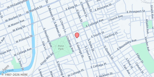 Map showing Our Daily Bread at 331 S. George St., York, PA