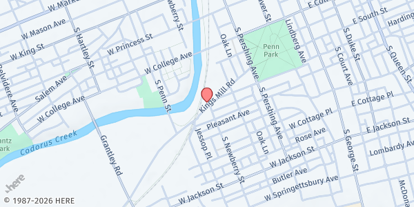 Map showing York Benevolent Association at 301 Kings Mill Rd., York, PA