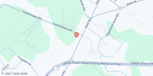 Map showing New Life Assembly Of God - Food Distribution Center at 251 Post Rd, South Kingstown, RI