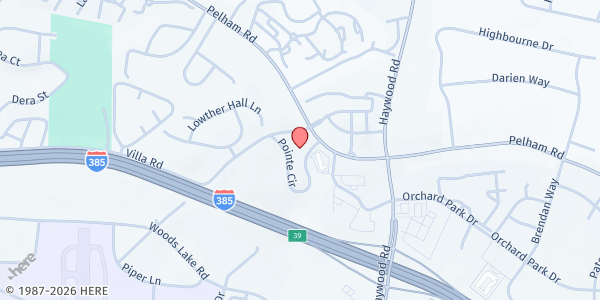 Map showing Family First Alliance Family Resource Center at 80 Thomson Cir, Abbeville, SC