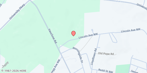Map showing Old Zion Hill Baptist at 1167 Lincoln Ave., Aiken, SC