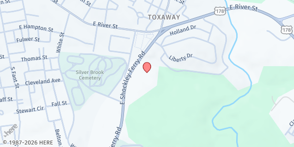 Map showing Overcomers Outreach Community Development at 700 East Shockley Ferry Road A-5, Anderson, SC