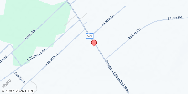 Map showing St. Mark Bloomingvale CDC, Inc. at 8292 Thurgood Marshall Hwy, Andrews, SC