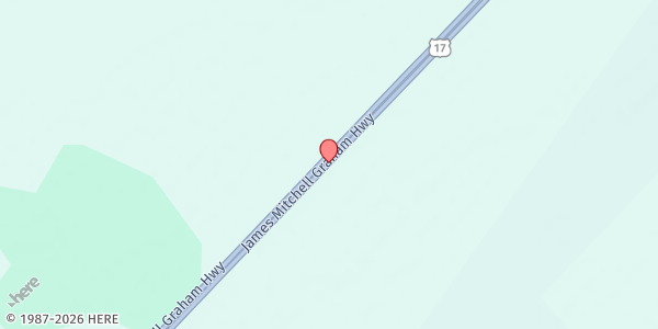 Map showing Ocean Grove United Methodist Church at 6517 N. Hwy. 17, Awendaw, SC