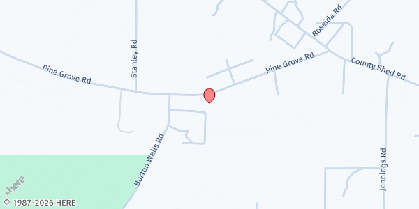 Map showing Pine Grove Baptist Church at 73 Pine Grove Rd, Beaufort, SC