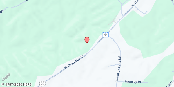 Map showing Pure Heart Food Pantry at 1742 W Cherolee St, Blacksburg, SC