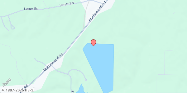 Map showing Round Top Baptist Church at 111 Round Top Crt., Blythewood, SC