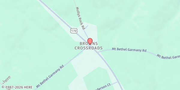 Map showing St. James AME Helping Hands Food Pantry at 8321 US Hwy. 176, Browns Crossroads, SC