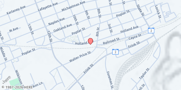 Map showing God's Helping Hands at 919 Holland Ave., Cayce, SC