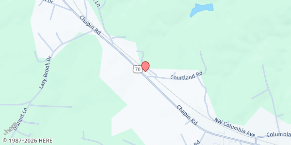 Map showing Chapin We Care Center at 1800 Chapin Road, Chapin, SC