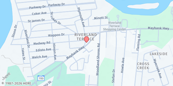 Map showing Iglesia Luz y Verdad at 2028 Maybank Hwy., Charleston, SC