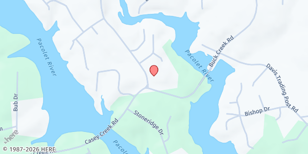 Map showing Buck Creek Baptist Church at 506 Buck Creek Rd., Chesnee, SC