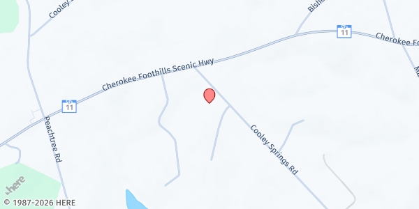 Map showing Faith Bible at 625 Cooley Springs Road, Chesnee, SC