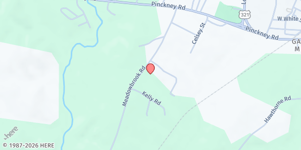 Map showing Mt. Moriah Baptist Church at 789 Meadowbrook Rd., Chester, SC