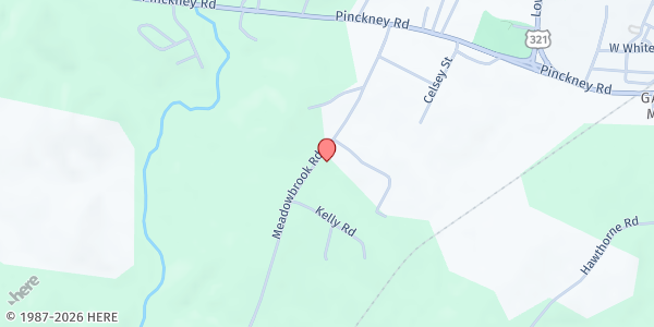 Map showing Mt. Moriah Baptist Church at 789 Meadowbrook Road, Chester, SC