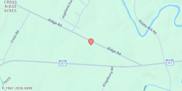 Map showing Mt. Harmony UMC at 6268 Ridge Rd., Clover, SC