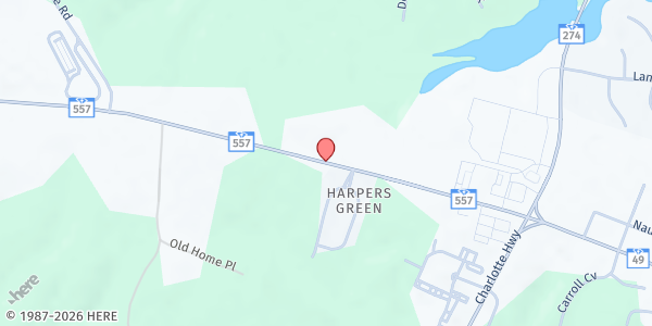 Map showing The Community Cafe Inc at 5415 Highway 557, Clover, SC