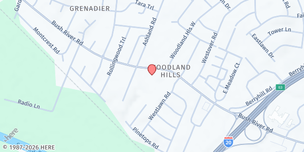 Map showing Christian Life Assembly Food Pantry at 2700 Bush River Rd., Columbia, SC