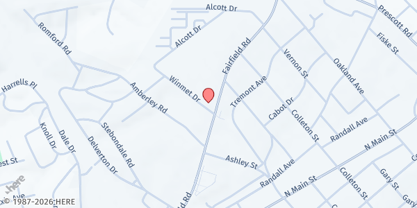 Map showing Delta House at 5307 Fairfield Road, Columbia, SC