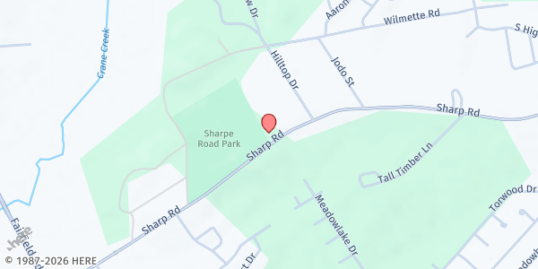 Map showing Ecclesia Church Of God In Christ at 533 Sharpe Road, Columbia, SC