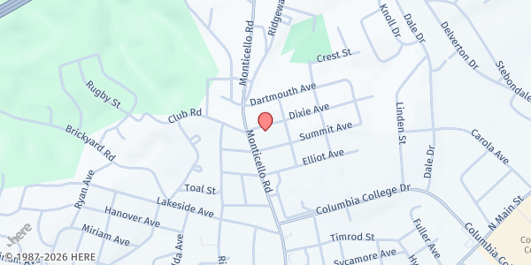 Map showing Grace Christian Ministries at 5010 Monticello Rd., Columbia, SC
