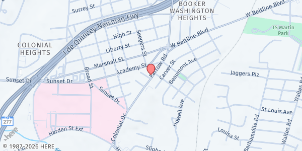 Map showing Life Force Distribution Site at 5228 1/2 Farrow Road, Columbia, SC
