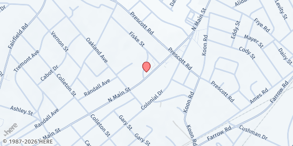 Map showing Mason Helps at 5801 N. Main St., Columbia, SC