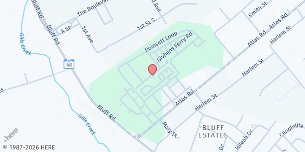 Map showing Midlands Community Development Corporation (CDC) Food Pantry at 2430 Atlas Road, Columbia, SC