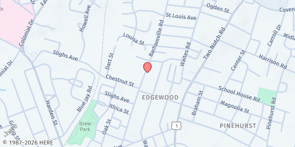 Map showing Progressive Church at 2222 Barhamville Road, Columbia, SC