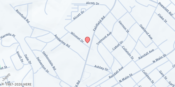 Map showing The Delta House at 5307 Fairfield Road, Columbia, SC