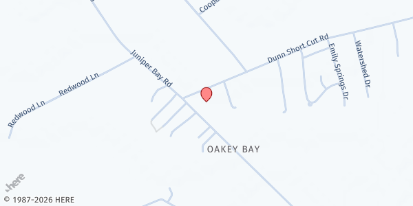 Map showing Fellowship Food Bank at 1639 Dunn Short Cut Rd, Conway, SC