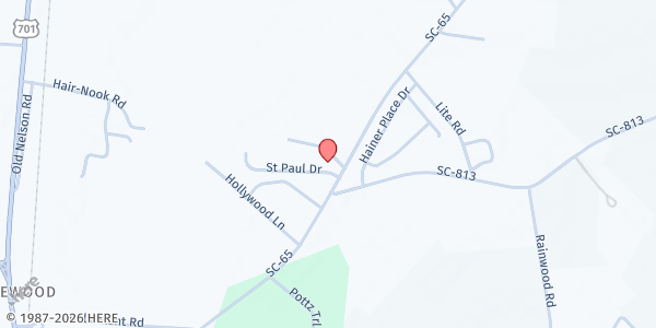 Map showing St. Paul MBC - Conway at 3449 Hwy. 65, Conway, SC