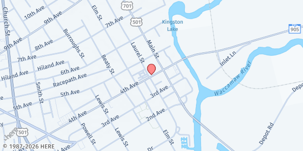 Map showing St. Paul MBC/Conway at 3449 Highway 65, Conway, SC