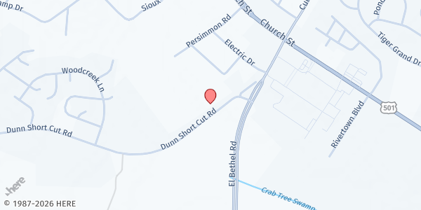 Map showing The Refuge at FPHC at 290 Dunn Shortcut Rd., Conway, SC