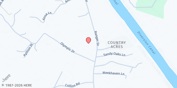 Map showing Immanuel Reformed Episcopal Church at 2513 Ranger Dr, Cross, SC