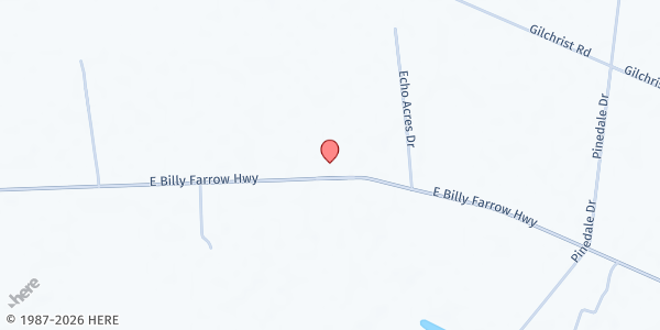 Map showing Cherry Grove Missionary Baptist at 552 East Billy Farrow Highway, Darlington, SC