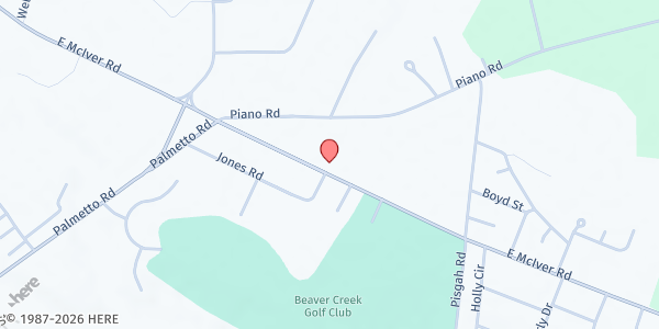 Map showing Northwood Family Worship Center at 1100 East Mciver Road, Darlington, SC