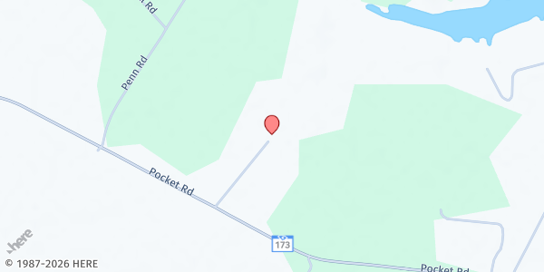 Map showing Pleasant Grove Baptist Church at 1372 Pocket Rd., Darlington, SC