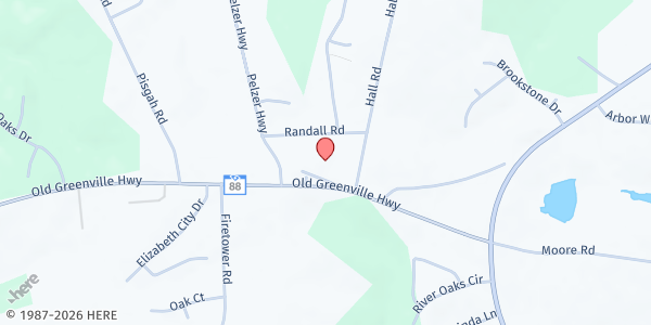 Map showing Lighthouse Baptist Church at 126 Randall Rd., Easley, SC