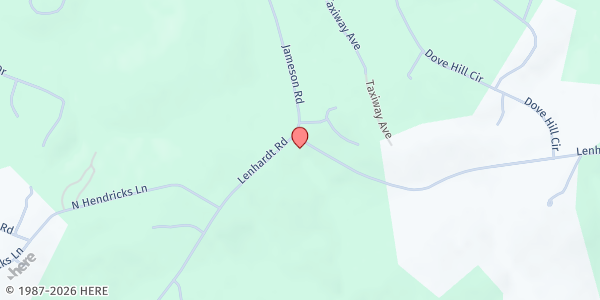 Map showing New Foundation Missionary Baptist at 556 Lenhardt Rd., Easley, SC