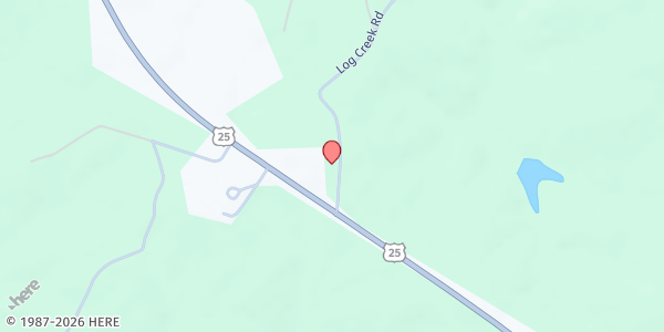 Map showing Pleasant Grove Baptist at 1120 Hwy. 25 N., Edgefield, SC